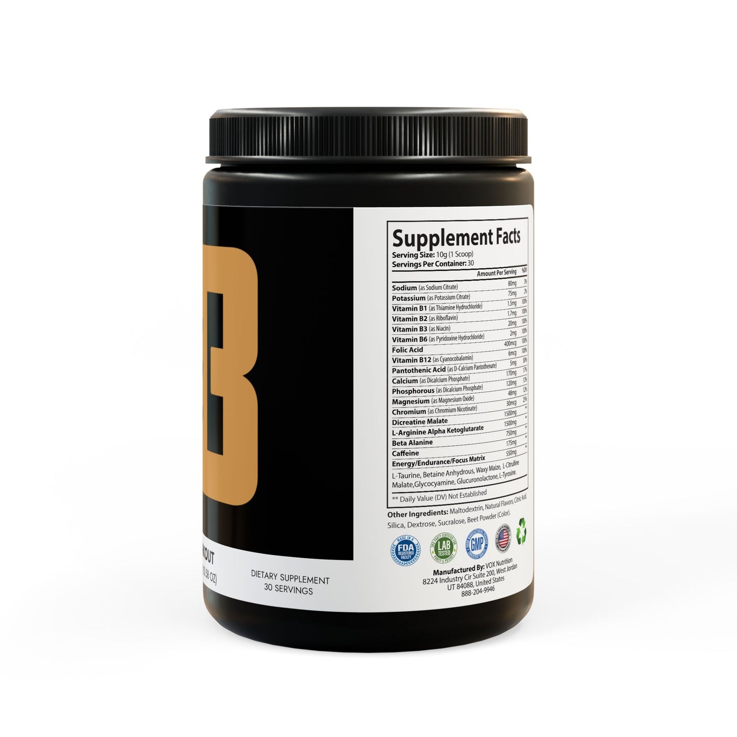 Pre-Workout Supplement, Watermelon (300g, 10.58oz)